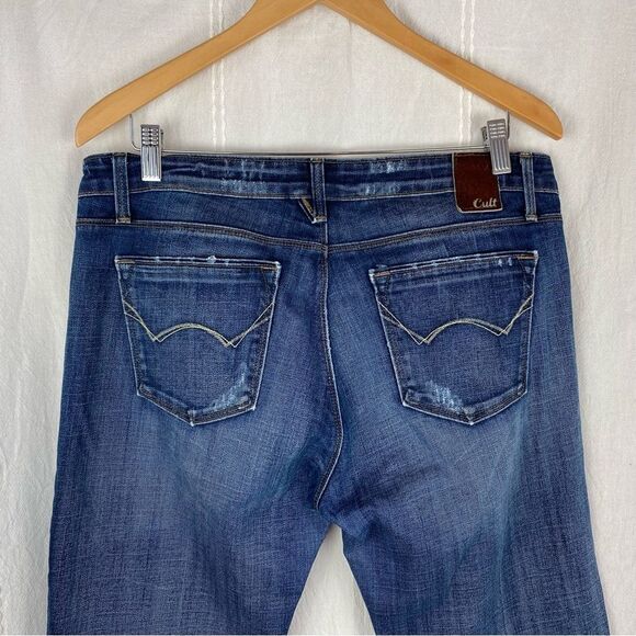 Cult of Individuality Vixen Curvy Wide Leg Jeans Made in the USA Size 32 - Picture 12 of 13
